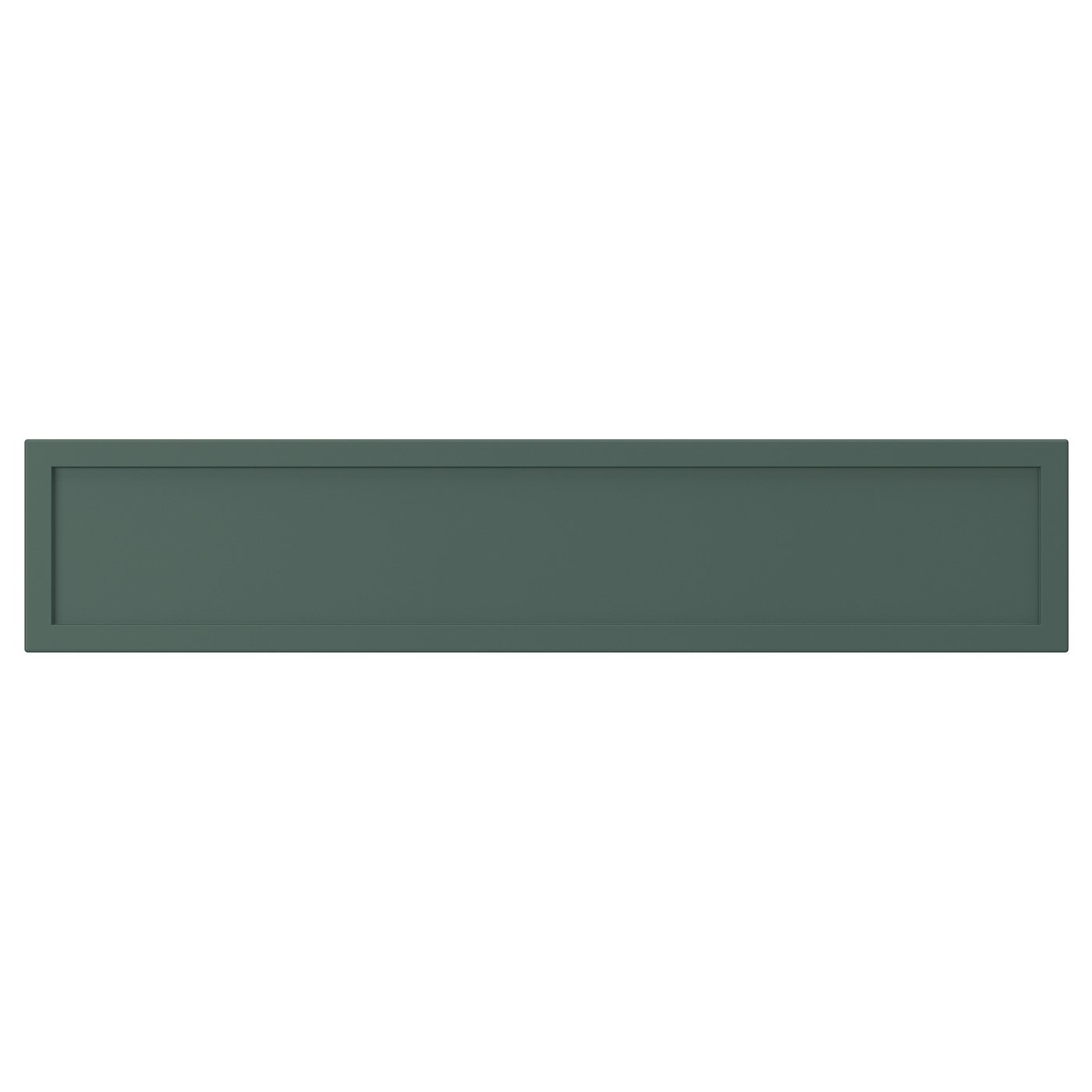 ASPUDDEN drawer front, dark gray-green, 24x5