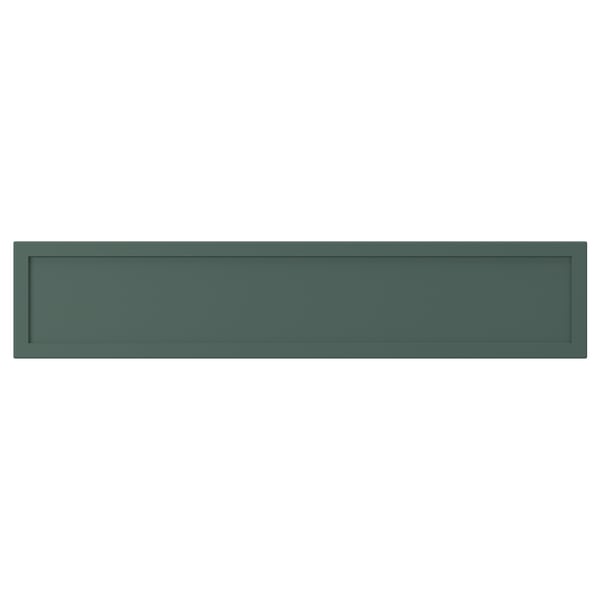 ASPUDDEN Drawer front, dark gray-green, 24x5 "
