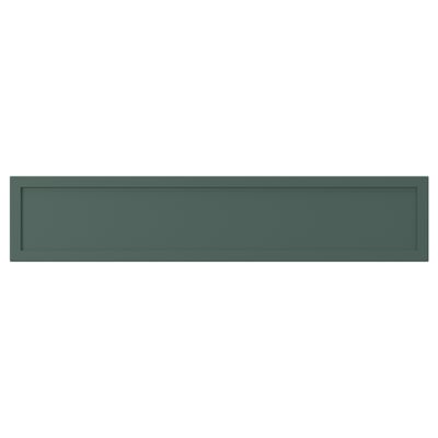 ASPUDDEN Drawer front, dark gray-green, 24x5 "
