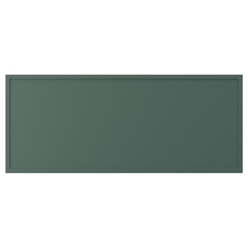 ASPUDDEN Drawer front, dark gray-green, 36x15 "