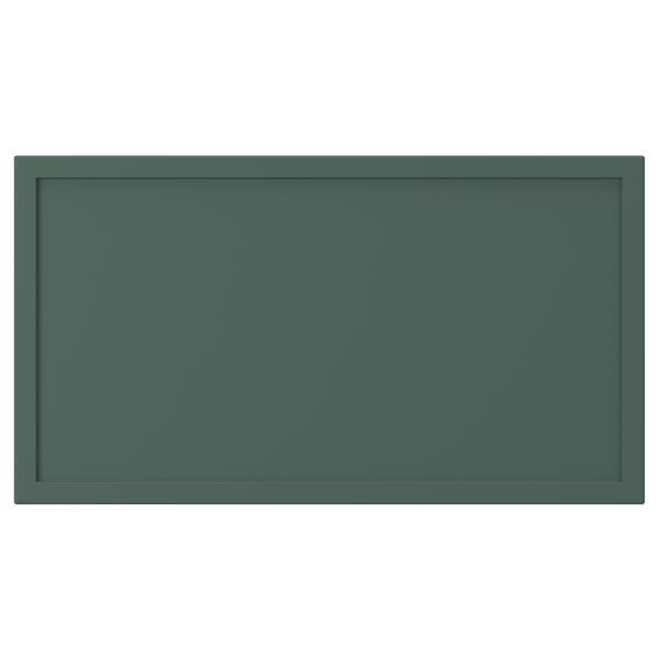 ASPUDDEN Drawer front, dark gray-green, 18x10 "