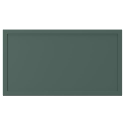 ASPUDDEN Drawer front, dark gray-green, 18x10 "