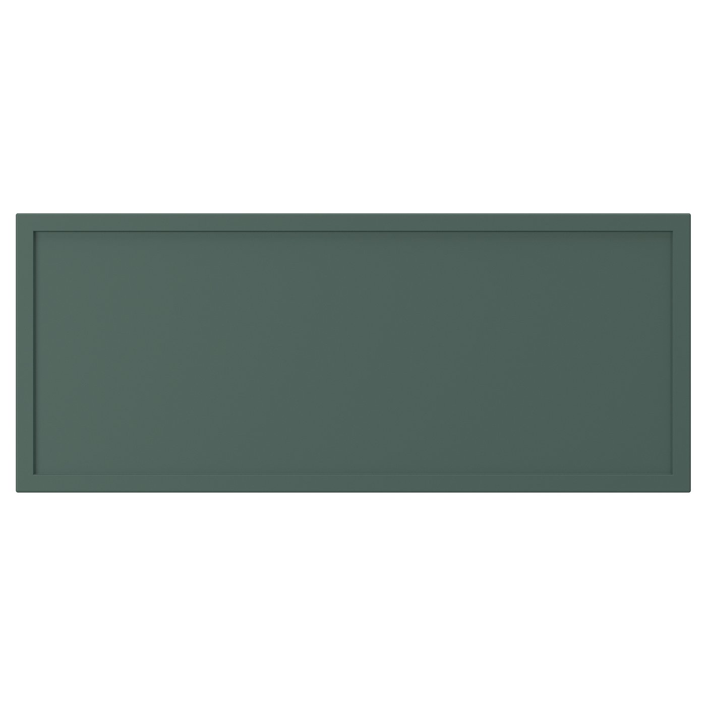 ASPUDDEN drawer front, dark gray-green, 24x10