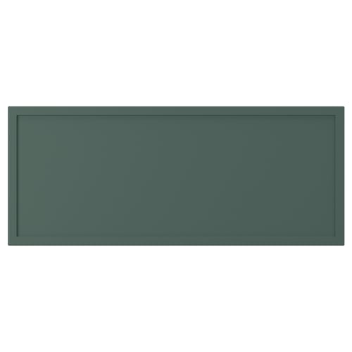ASPUDDEN Drawer front, dark gray-green, 24x10 "