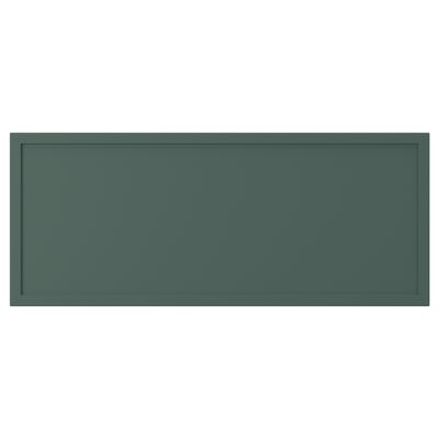 ASPUDDEN Drawer front, dark gray-green, 24x10 "