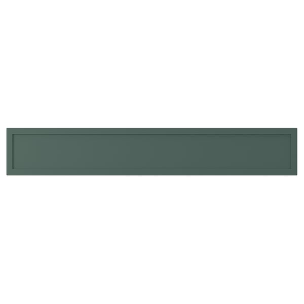 ASPUDDEN Drawer front, dark gray-green, 30x5 "