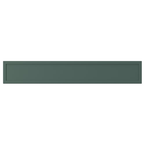 ASPUDDEN Drawer front, dark gray-green, 30x5 "