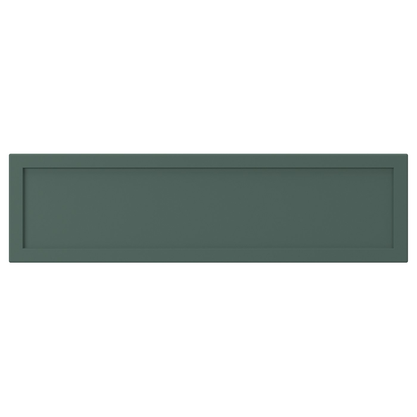 ASPUDDEN drawer front, dark gray-green, 18x5