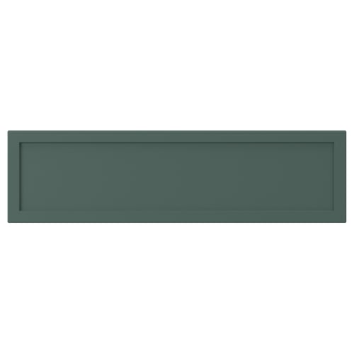 ASPUDDEN Drawer front, dark gray-green, 18x5 "
