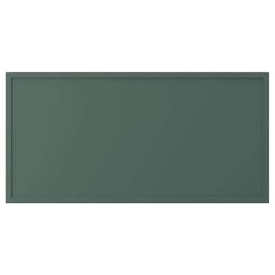ASPUDDEN Drawer front, dark gray-green, 30x15 "