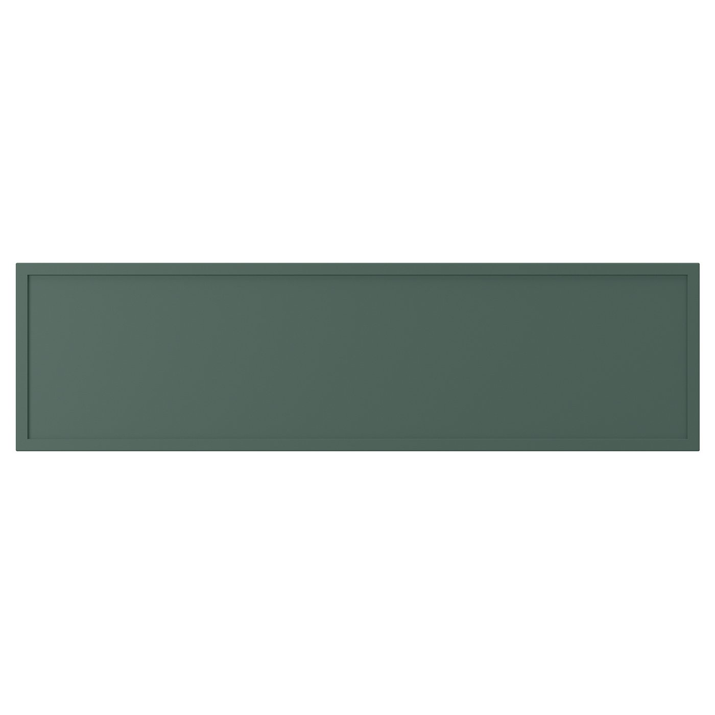 ASPUDDEN drawer front, dark gray-green, 36x10