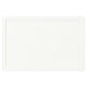 ASPUDDEN table, white, rectangular, simple design, made of particleboard and fibreboard with plastic edging and foil.