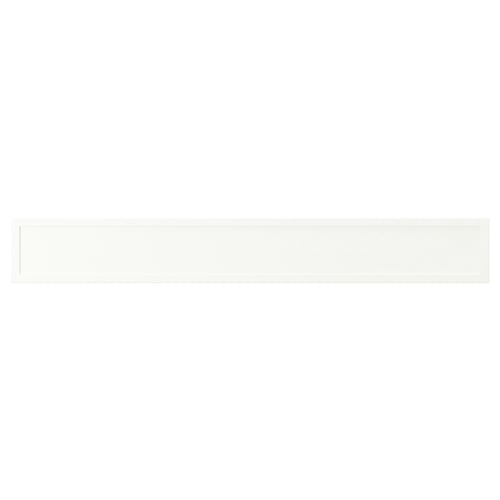 ASPUDDEN: white cabinet with plastic edging and foil, rectangular shape.