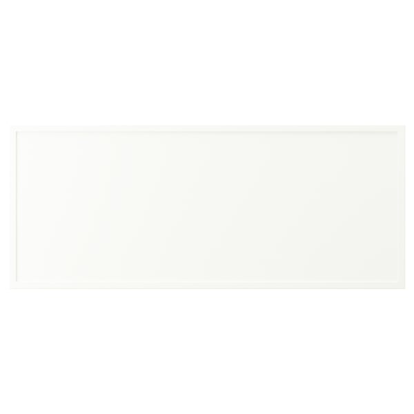 ASPUDDEN table, white, rectangular, plastic & particleboard.