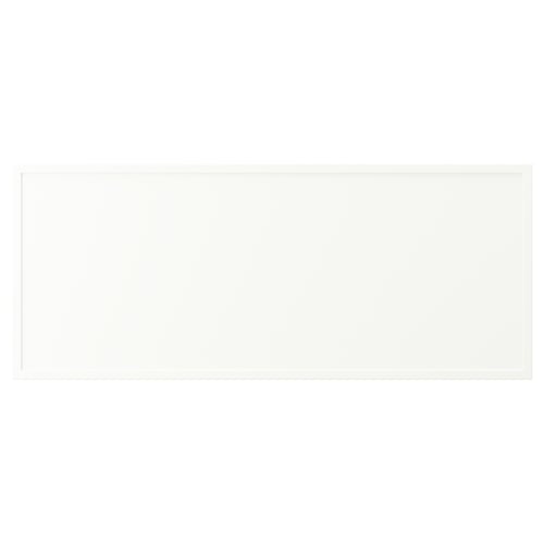 ASPUDDEN table, white, rectangular, plastic & particleboard.