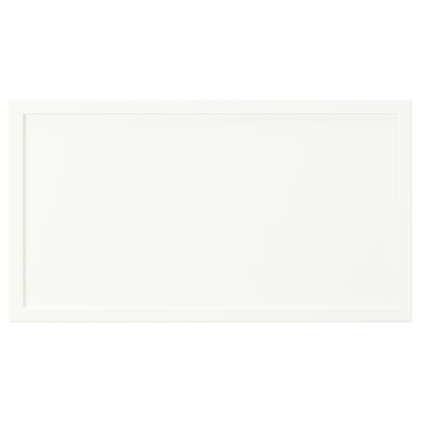 ASPUDDEN white dresser, rectangular, simple design, plastic and particleboard.