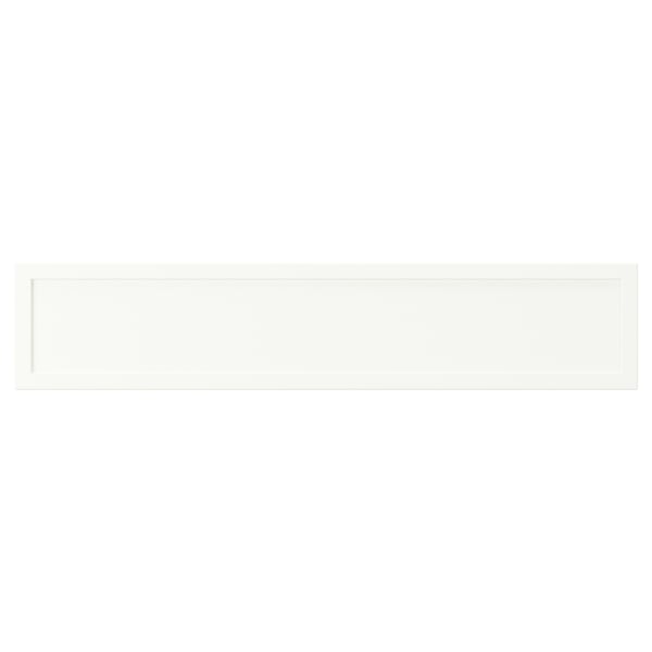 ASPUDDEN white drawer, rectangular, simple design, made of particleboard and fibreboard.
