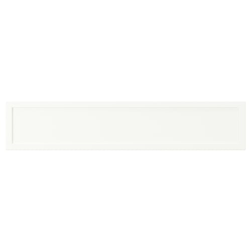 ASPUDDEN white drawer, rectangular, simple design, made of particleboard and fibreboard.