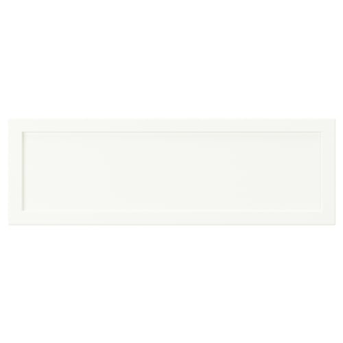 ASPUDDEN drawer, white, rectangular, simple design, plastic & particleboard.