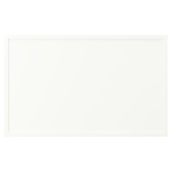 Image shows an ASPUDDEN cabinet in white, rectangular, with plastic edges and a simple design.