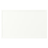 Image shows an ASPUDDEN cabinet in white, rectangular, with plastic edges and a simple design.