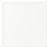 ASPUDDEN white cabinet, square, simple design, made of particleboard and fibreboard with plastic edging.