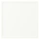 ASPUDDEN white cabinet, square, simple design, made of particleboard and fibreboard with plastic edging.