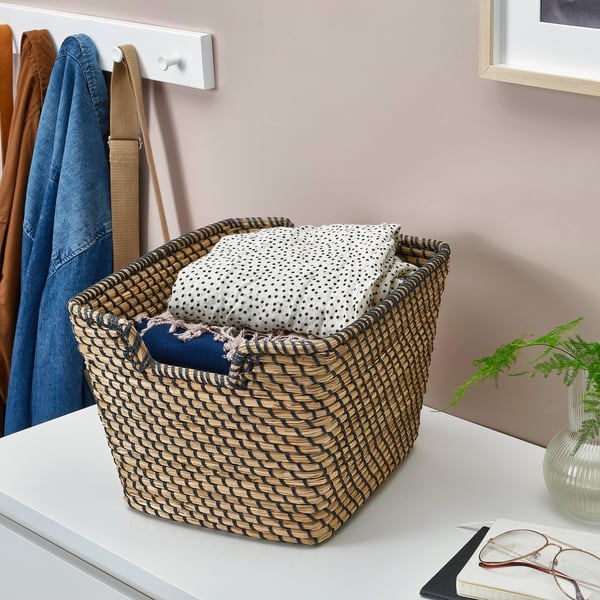 ÅSUNDEN Basket, gray, ¼x9 ¾" - IKEA