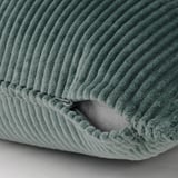 ÅSVEIG Cushion cover, dark gray-turquoise, 16x23 "