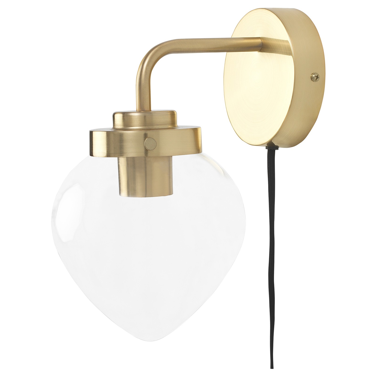 ÅTERSKEN Wall lamp, clear glass IKEA