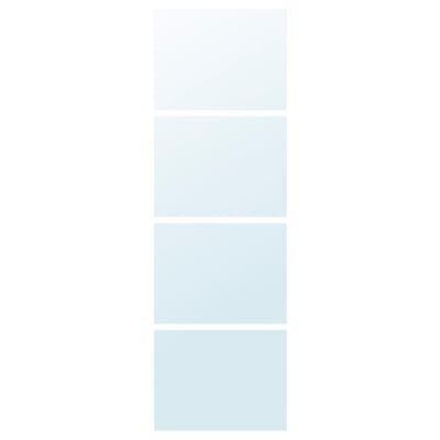 AULI 4 panels for sliding door frame, mirror glass, 29 1/2x92 7/8 "