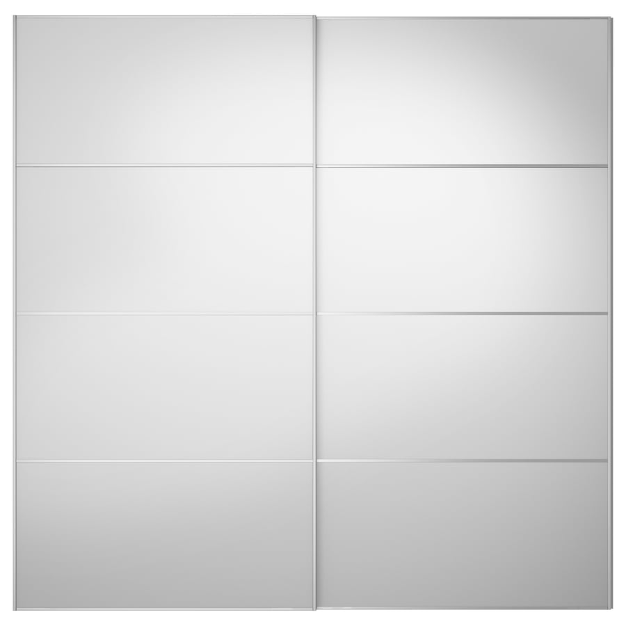 AULI Pair of sliding doors, mirror glass, 783/4x791/8" IKEA