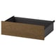 AURDAL Drawer, brown stained oak veneer/dark gray, 22x16 3/8x6 1/2 "
