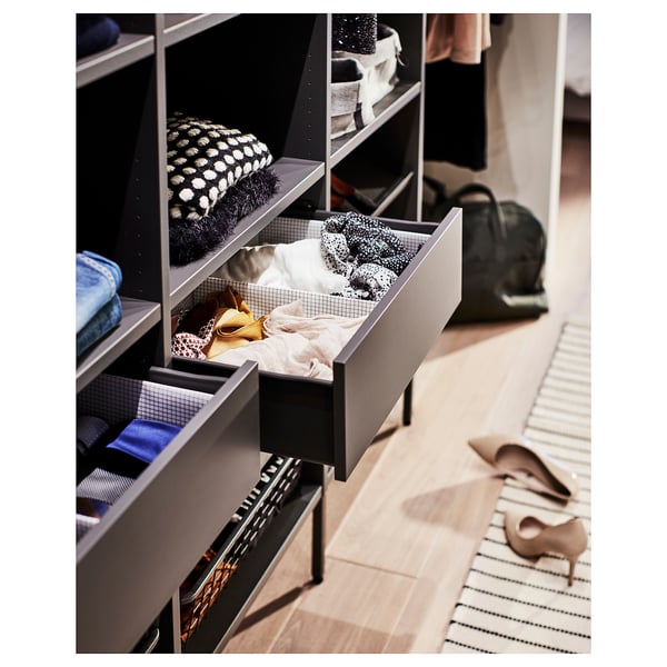 AURDAL Drawer, dark gray, 22x16 3/8x6 1/2 "