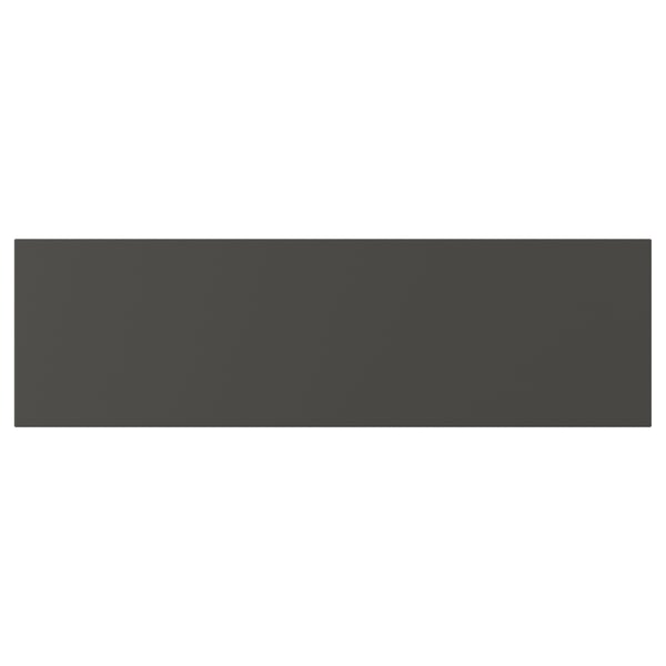 AURDAL Drawer front, dark gray, 22x6 1/2 "