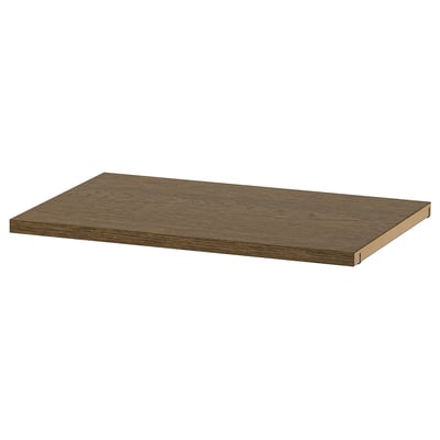 AURDAL Shelf, brown stained oak veneer, 22 1/4x15 3/4 "
