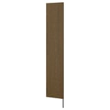 AURDAL Side panel with leg, brown stained oak veneer, 15 3/4x87 "