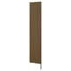 AURDAL Side panel with leg, brown stained oak veneer, 15 3/4x87 "