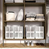 AURDAL Wardrobe combination, brown stained oak veneer/dark gray, 70 5/8-83 5/8x15 3/4x87 "
