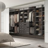 AURDAL Wardrobe combination, dark gray, 196 7/8x15 3/4x87 "