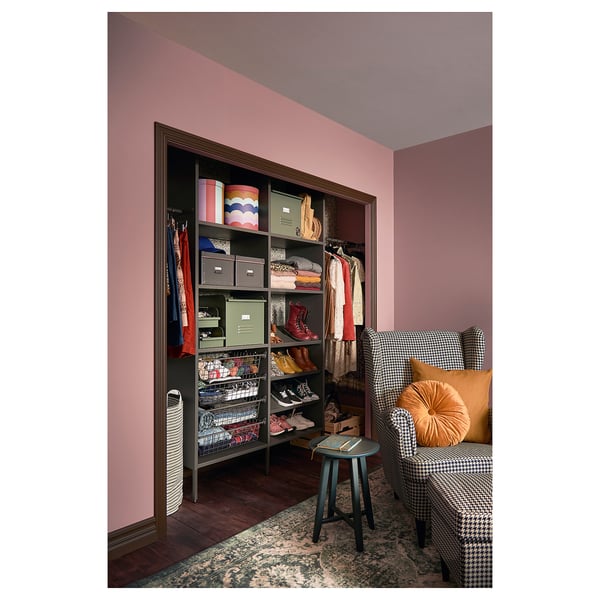 AURDAL Wardrobe combination, dark gray, 70 5/8-83 5/8x15 3/4x87 "