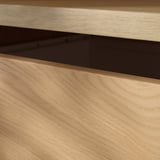 AURDAL Wardrobe combination, oak veneer/white, 49 1/4x15 3/4x87 "