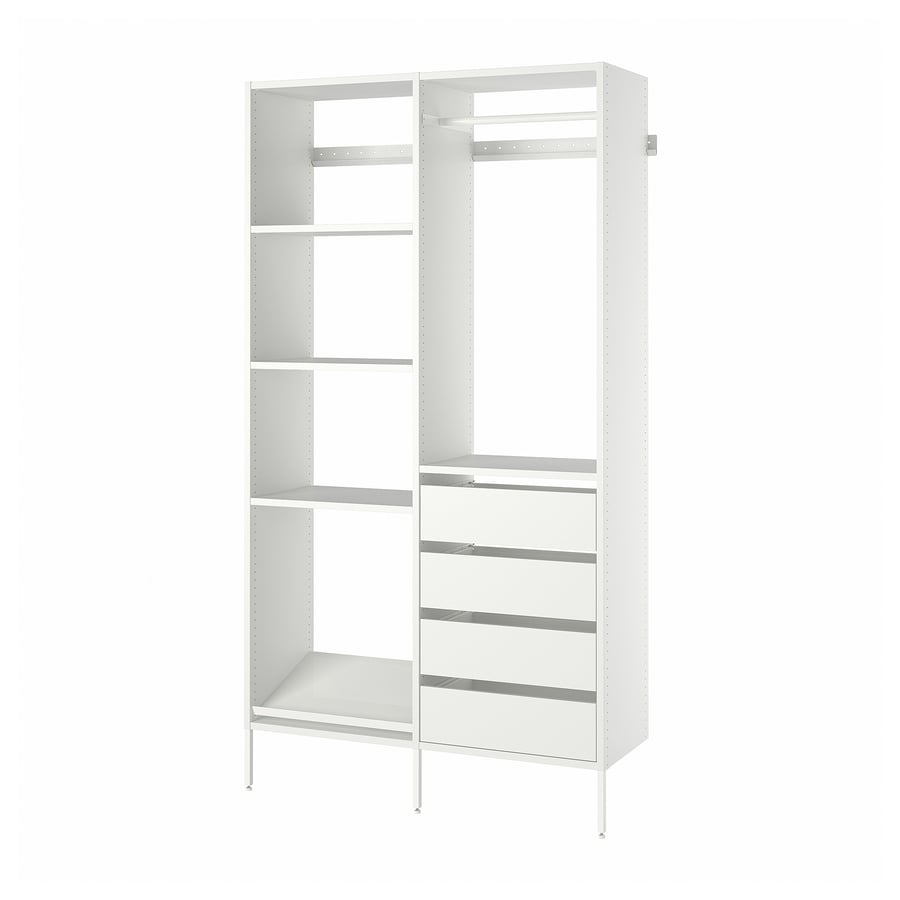 AURDAL wardrobe combination, white, 491/4x153/4x87" IKEA US
