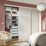 AURDAL Wardrobe combination, white, 49 1/4x15 3/4x87 "