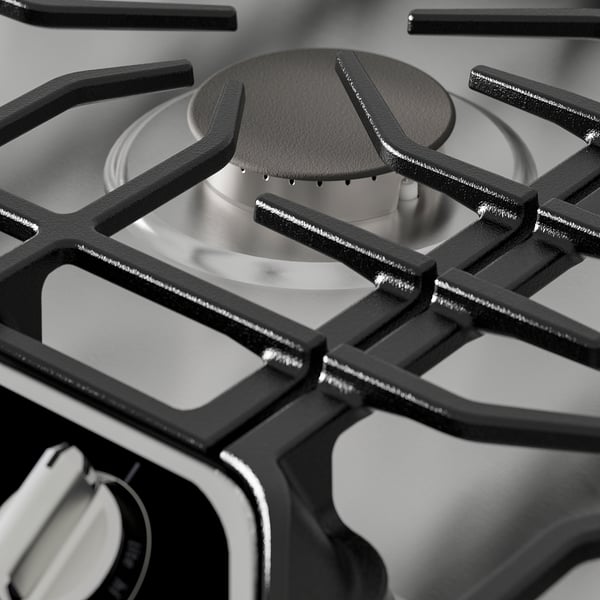 AVBRÄNNING gas cooktop, Stainless steel, 36" IKEA