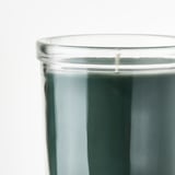 AVMÅLA Scented candle in glass, Crisp mint/dark green, 40 hr
