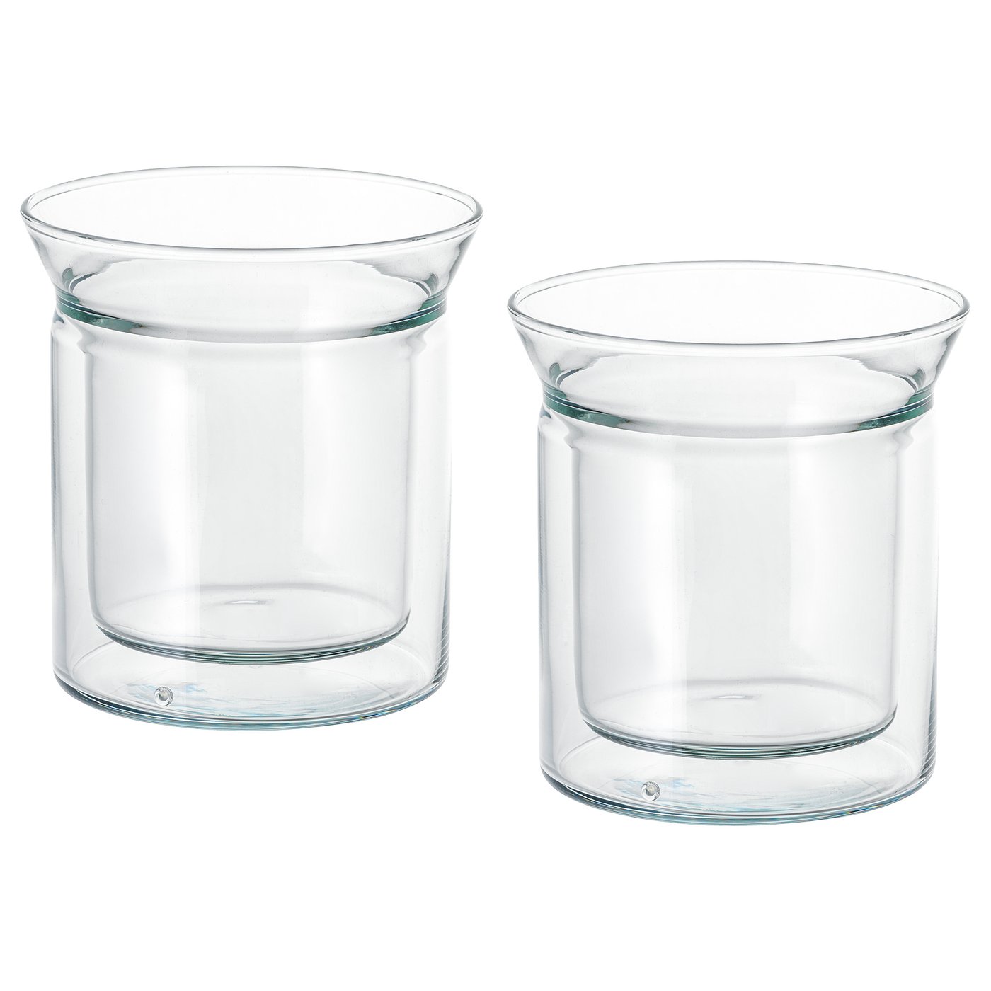 AVRUNDAD Tumbler doublewalled, clear glass IKEA