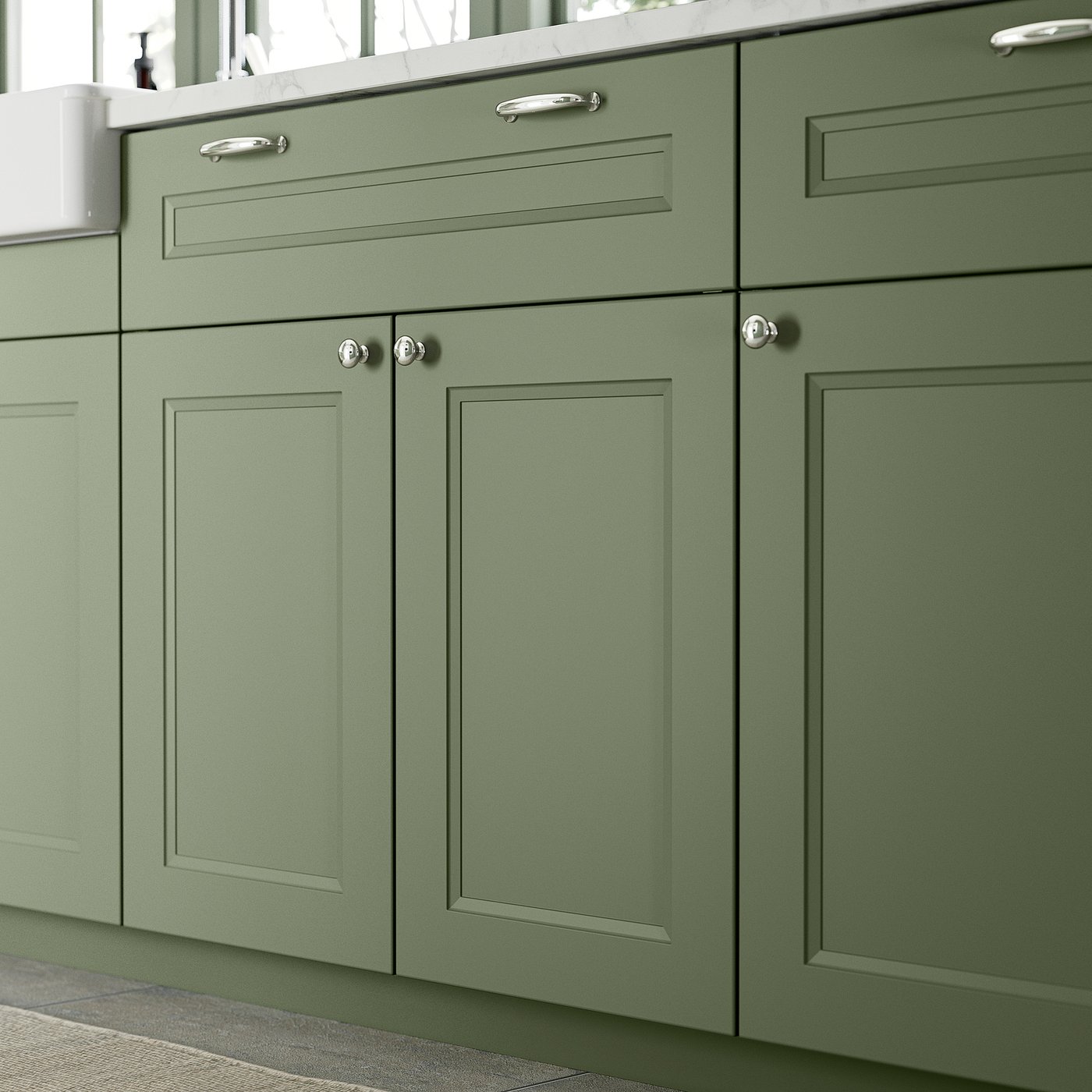 キャビネット・サイドボード MINI TRIANGLE CABINET GRAY GREEN /DULTON AXSTAD 2-p door/corner base cabinet set, gray-green, 13x30
