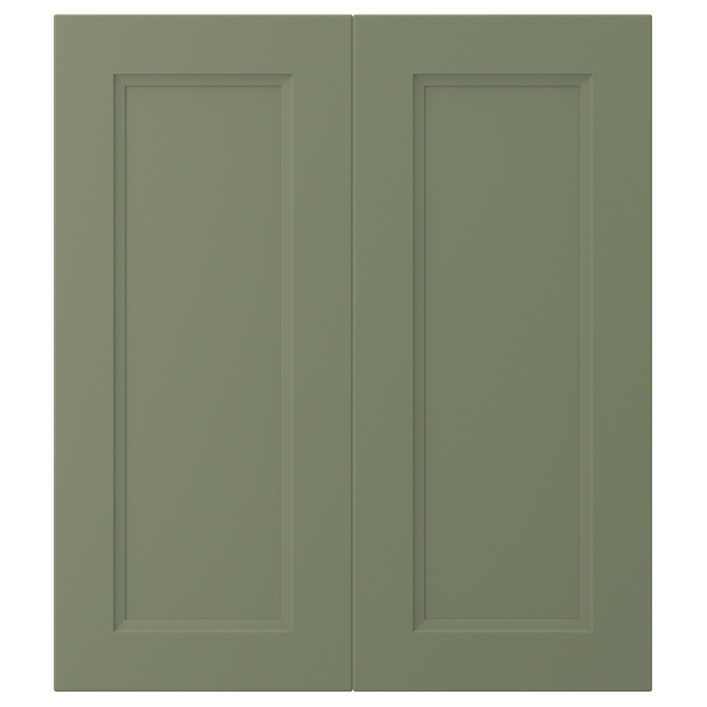 AXSTAD 2-p door/corner base cabinet set, gray-green, 13x30