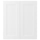 AXSTAD 2-p door/corner base cabinet set, matte white, 13x30 "
